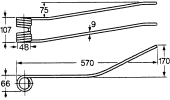 Rotary swather spring