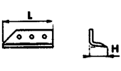 Angular blade 3 holes for trencher