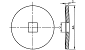 Convex flange for end of section