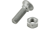 Countersunk bolt with square under head