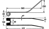 Rotary swather spring