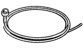 Cable with eyelet for brake and differential