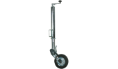 Wheel jack with tilting wheel