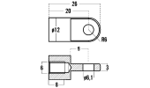 THREADED EYELETS FOR GAS SPRINGS