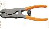 Heavy duty toggle lever assisted nippers with diagonal cutters