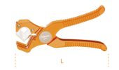 Pipe-cutting pliers for plastic pipes