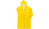 LONG YELLOW PVC - POLYESTER - PVC DOUBLE-COATED WATERPROOF MAC